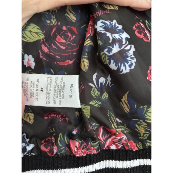 Betsey Johnson Floral Embroidered Bomber Jacket - Picture 4 of 6
